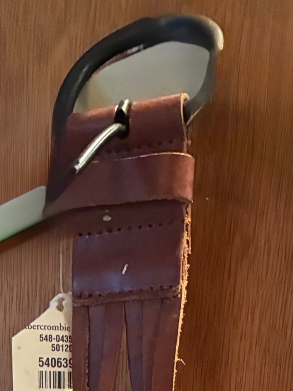 Twisted Leather Belt (Abercrombie)- NEVER WORN